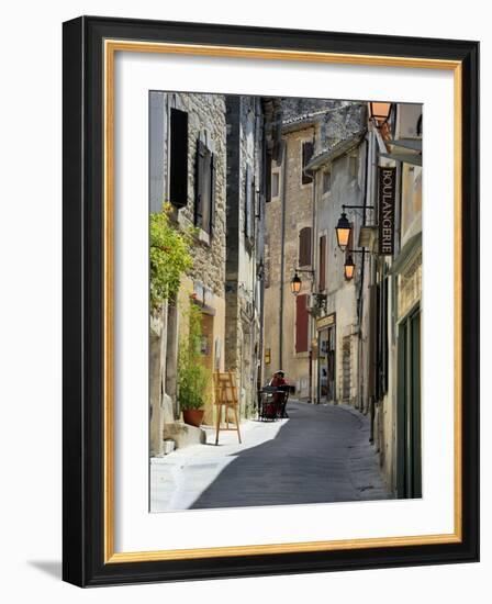 Traditional Old Stone Houses, Les Plus Beaux Villages De France, Menerbes, Provence, France, Europe-Peter Richardson-Framed Photographic Print