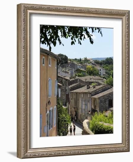 Traditional Old Stone Houses, Les Plus Beaux Villages De France, Menerbes, Provence, France, Europe-Peter Richardson-Framed Photographic Print