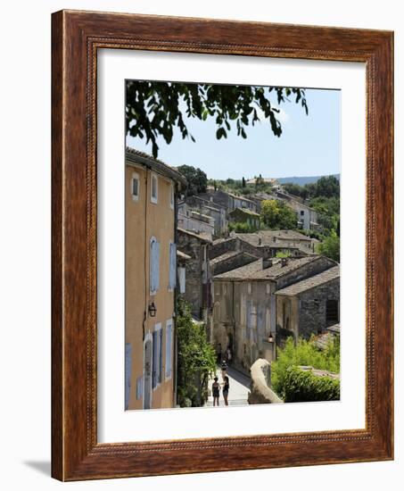 Traditional Old Stone Houses, Les Plus Beaux Villages De France, Menerbes, Provence, France, Europe-Peter Richardson-Framed Photographic Print
