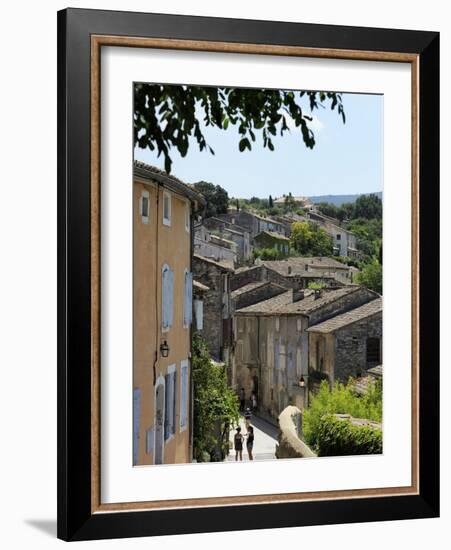 Traditional Old Stone Houses, Les Plus Beaux Villages De France, Menerbes, Provence, France, Europe-Peter Richardson-Framed Photographic Print