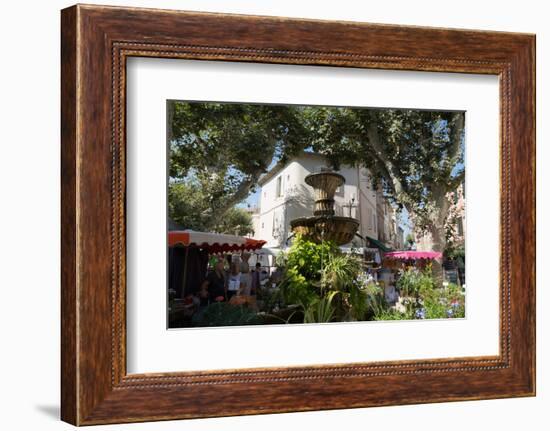 Traditional Open Air Market in the Historic Town of Cassis, Cote D'Azur, Provence, France, Europe-Martin Child-Framed Photographic Print