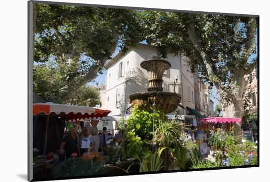 Traditional Open Air Market in the Historic Town of Cassis, Cote D'Azur, Provence, France, Europe-Martin Child-Mounted Photographic Print