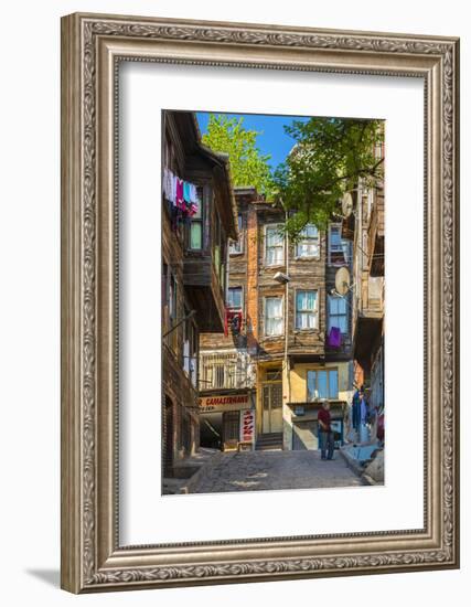 Traditional Ottoman Timber Houses in Fatih District, Istanbul, Turkey-Stefano Politi Markovina-Framed Photographic Print