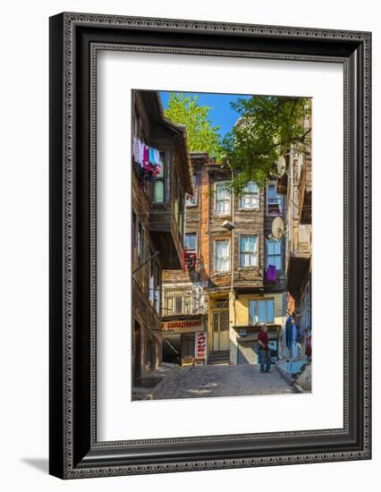 Traditional Ottoman Timber Houses in Fatih District, Istanbul, Turkey-Stefano Politi Markovina-Framed Photographic Print