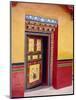 Traditional Painted Door in the Summer Palace of the Dalai Lama, Norbulingka, Lhasa, Tibet, China-Gina Corrigan-Mounted Photographic Print