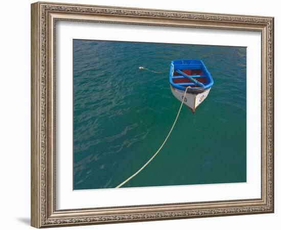 Traditional Portuguese Wooden Fishing Boat, Sagres Harbour, Algarve, Portugal, Europe-Neale Clarke-Framed Photographic Print