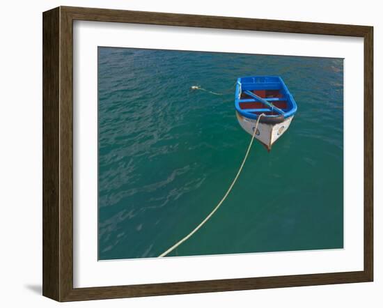 Traditional Portuguese Wooden Fishing Boat, Sagres Harbour, Algarve, Portugal, Europe-Neale Clarke-Framed Photographic Print