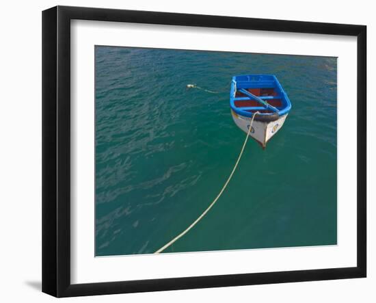 Traditional Portuguese Wooden Fishing Boat, Sagres Harbour, Algarve, Portugal, Europe-Neale Clarke-Framed Photographic Print