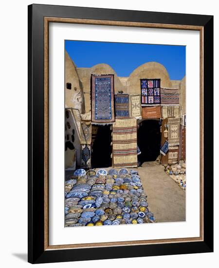 Traditional Pottery and Rug Shop, Tunisia, North Africa, Africa-Papadopoulos Sakis-Framed Photographic Print