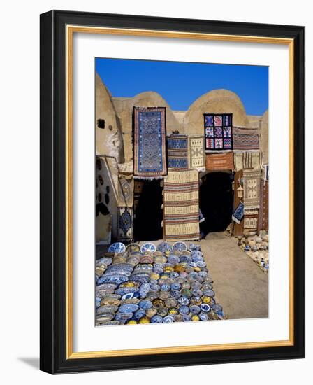 Traditional Pottery and Rug Shop, Tunisia, North Africa, Africa-Papadopoulos Sakis-Framed Photographic Print