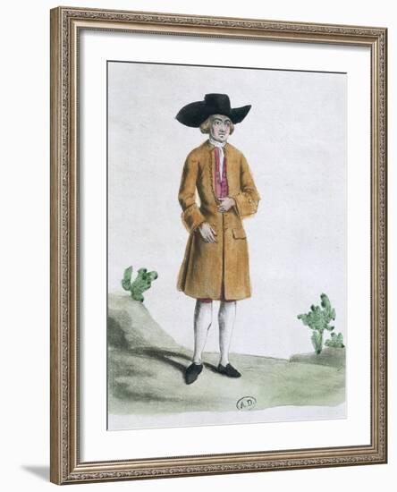 Traditional Quaker Dress, 1767-null-Framed Giclee Print