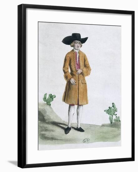 Traditional Quaker Dress, 1767-null-Framed Giclee Print