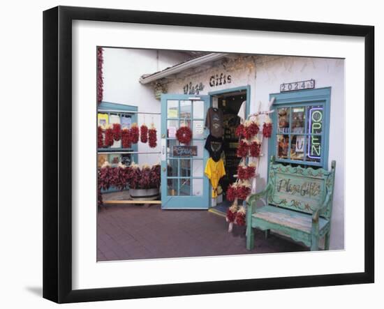 Traditional Ristras in Old Town Albuquerque, New Mexico, USA-Jerry Ginsberg-Framed Photographic Print