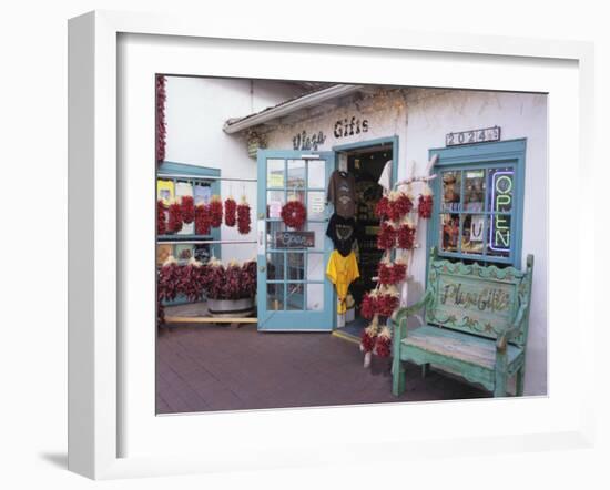 Traditional Ristras in Old Town Albuquerque, New Mexico, USA-Jerry Ginsberg-Framed Photographic Print