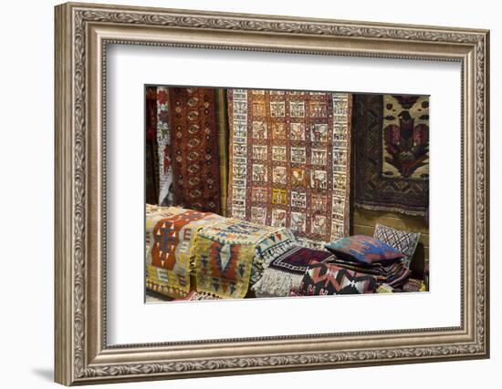 Traditional Rugs for Sale, Grand Bazaar, Istanbul, Turkey, Western Asia-Martin Child-Framed Photographic Print