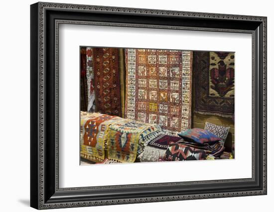 Traditional Rugs for Sale, Grand Bazaar, Istanbul, Turkey, Western Asia-Martin Child-Framed Photographic Print