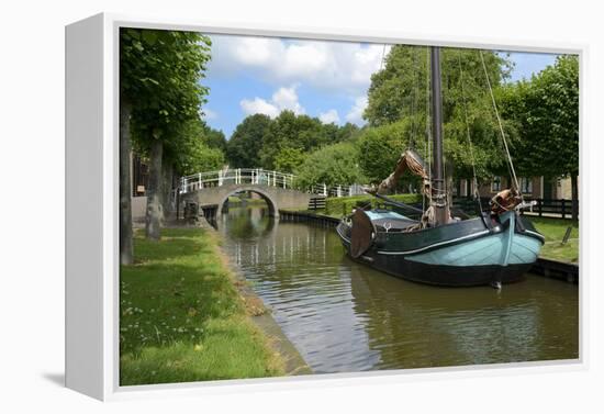 Traditional Sailing Boat, Zuiderzee Open Air Museum, Lake Ijssel-Peter Richardson-Framed Premier Image Canvas