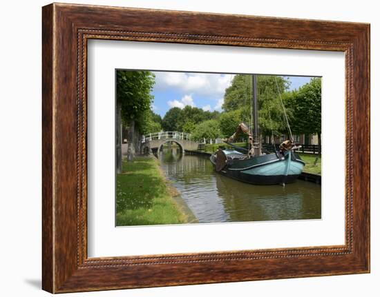 Traditional Sailing Boat, Zuiderzee Open Air Museum, Lake Ijssel-Peter Richardson-Framed Photographic Print