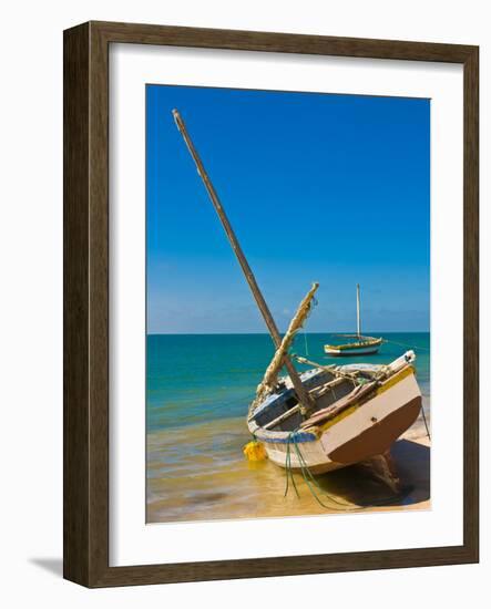 Traditional Sailing Boats in the Banc D'Arguin, Mauritania, Africa-Michael Runkel-Framed Photographic Print