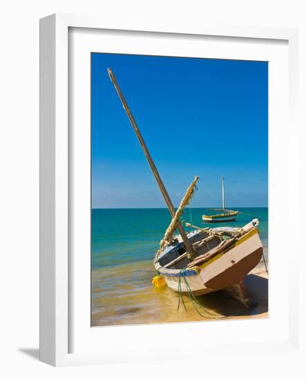 Traditional Sailing Boats in the Banc D'Arguin, Mauritania, Africa-Michael Runkel-Framed Photographic Print