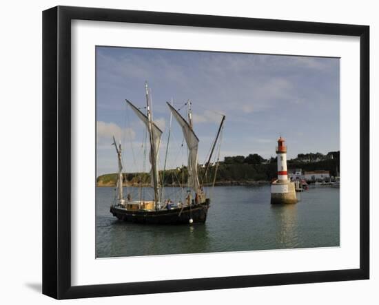 Traditional Sailing Vessel, Port Tudy, Ile De Groix, Brittany, France, Europe-Groenendijk Peter-Framed Photographic Print