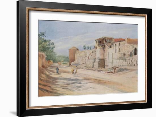 Traditional Site Where St. Paul Was Let Down in a Basket, Damascus-Walter Spencer-Stanhope Tyrwhitt-Framed Giclee Print