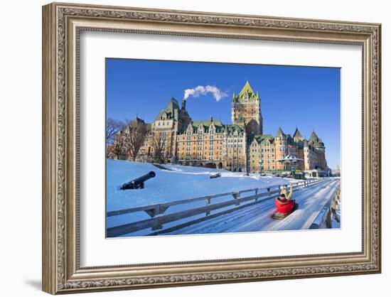 Traditional Slide Ride Quebec-null-Framed Art Print