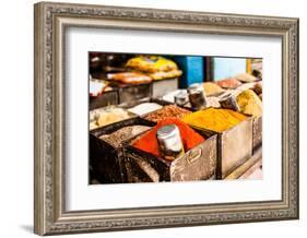 Traditional Spices Market in India.-Curioso Travel Photography-Framed Photographic Print
