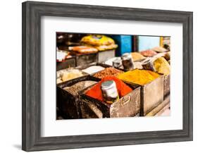 Traditional Spices Market in India.-Curioso Travel Photography-Framed Photographic Print