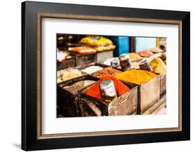 Traditional Spices Market in India.-Curioso Travel Photography-Framed Photographic Print
