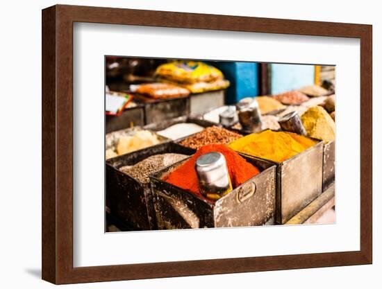 Traditional Spices Market in India.-Curioso Travel Photography-Framed Photographic Print
