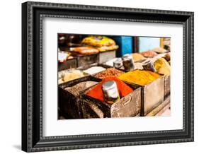 Traditional Spices Market in India.-Curioso Travel Photography-Framed Photographic Print