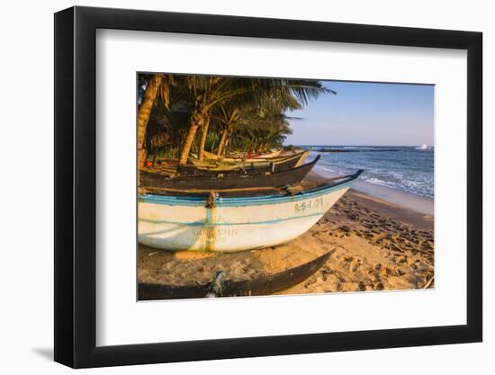 Traditional Sri Lanka Fishing Boat, Mirissa Beach, South Coast, Southern Province, Sri Lanka, Asia-Matthew Williams-Ellis-Framed Photographic Print