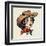 Traditional Tattoo Cowgirl I-Victoria Barnes-Framed Art Print