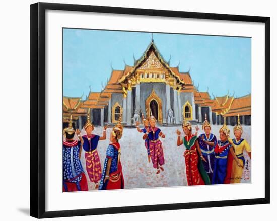 Traditional Thai Dance, 1990-Komi Chen-Framed Premium Giclee Print