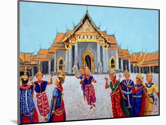 Traditional Thai Dance, 1990-Komi Chen-Mounted Giclee Print