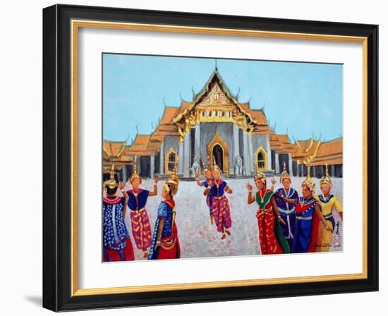 Traditional Thai Dance, 1990-Komi Chen-Framed Giclee Print