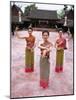 Traditional Thai Dancers, Old Chiang Mai Cultural Centre, Chiang Mai, Thailand, Southeast Asia-Gavin Hellier-Mounted Photographic Print