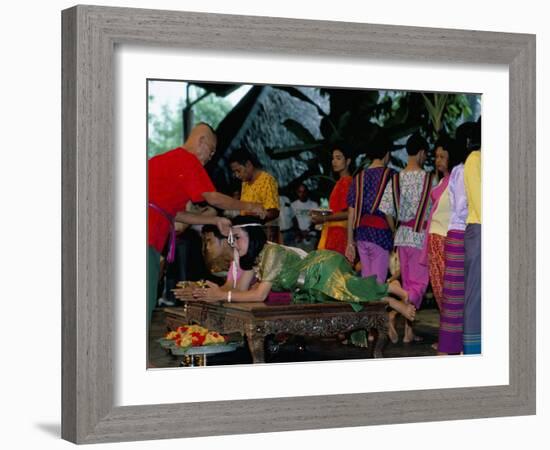 Traditional Thai Marriage, Bangkok Area, Thailand, Southeast Asia-Bruno Barbier-Framed Photographic Print