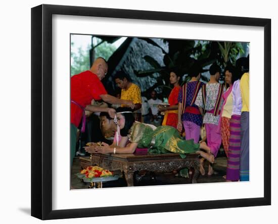 Traditional Thai Marriage, Bangkok Area, Thailand, Southeast Asia-Bruno Barbier-Framed Photographic Print