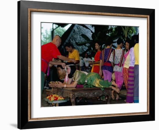 Traditional Thai Marriage, Bangkok Area, Thailand, Southeast Asia-Bruno Barbier-Framed Photographic Print