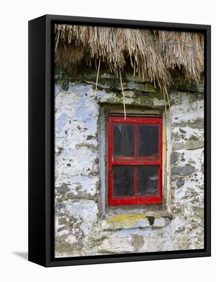 Traditional Thatched Roof Cottage, Inisheer, Aran Islands, Co, Galway, Ireland-Doug Pearson-Framed Premier Image Canvas