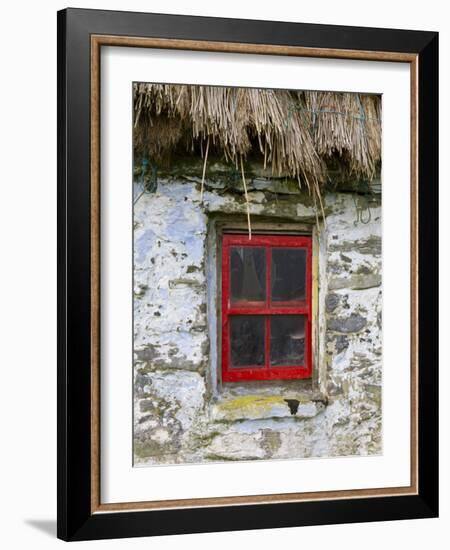 Traditional Thatched Roof Cottage, Inisheer, Aran Islands, Co, Galway, Ireland-Doug Pearson-Framed Photographic Print