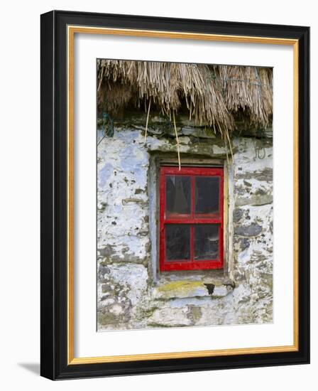 Traditional Thatched Roof Cottage, Inisheer, Aran Islands, Co, Galway, Ireland-Doug Pearson-Framed Photographic Print