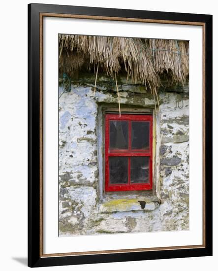 Traditional Thatched Roof Cottage, Inisheer, Aran Islands, Co, Galway, Ireland-Doug Pearson-Framed Photographic Print