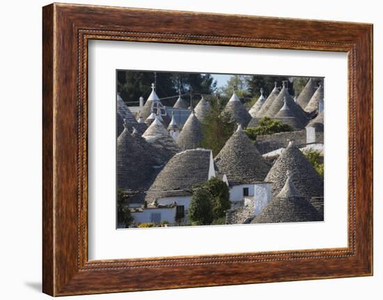 Traditional Trullos (Trulli) in Alberobello, UNESCO World Heritage Site, Puglia, Italy, Europe-Martin-Framed Photographic Print