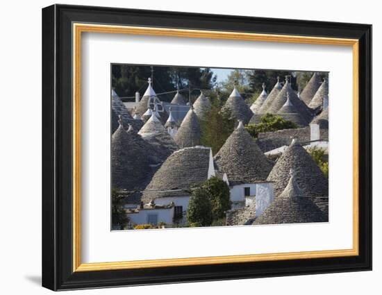 Traditional Trullos (Trulli) in Alberobello, UNESCO World Heritage Site, Puglia, Italy, Europe-Martin-Framed Photographic Print