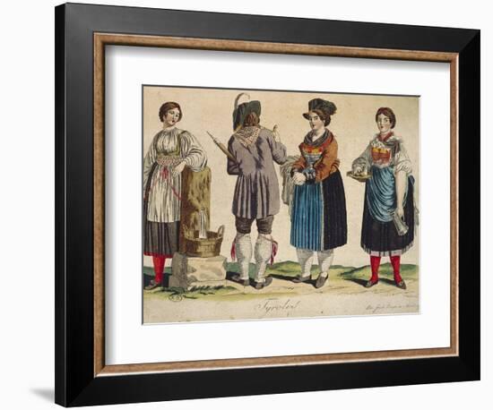 Traditional Tyrolean Costumes-null-Framed Giclee Print