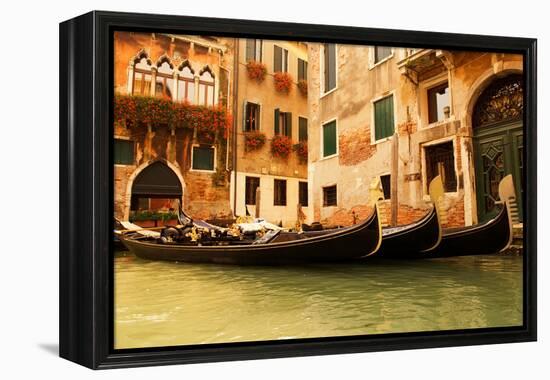 Traditional Venice Gondola Ride-NejroN Photo-Framed Premier Image Canvas