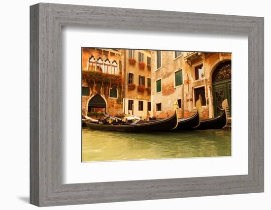 Traditional Venice Gondola Ride-NejroN Photo-Framed Photographic Print